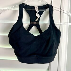 Lululemon athletic Sports Bra Black Size 6 *no Pad Inserts